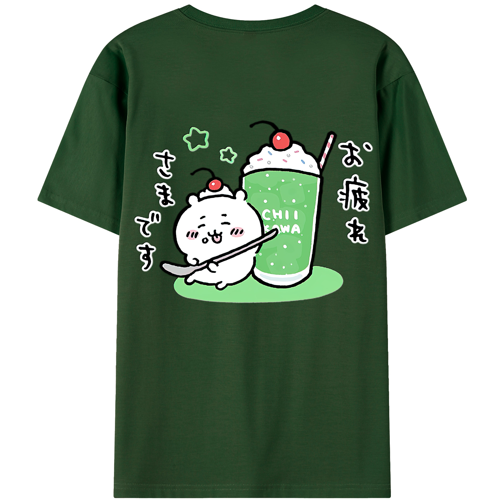 （画像用） ちいかわ ちいかわ Chii-kawa chiikawa 綿100％半袖Tシャツ（背面プリント）
